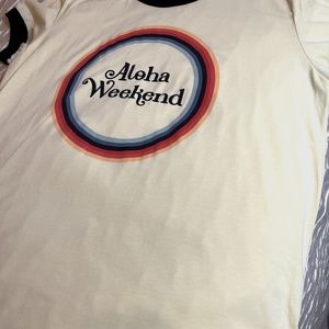 NWOT LuLaRoe Womens Tee Size L Aloha Weekend